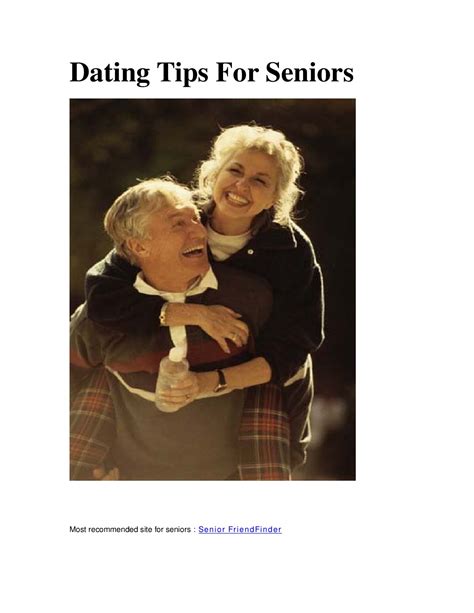dating advice for seniors